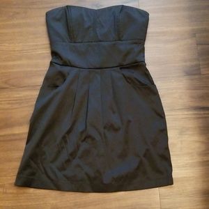 Black silky dress